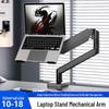 Pneumatic Height Adjustable Laptop Arm Mount with Tray