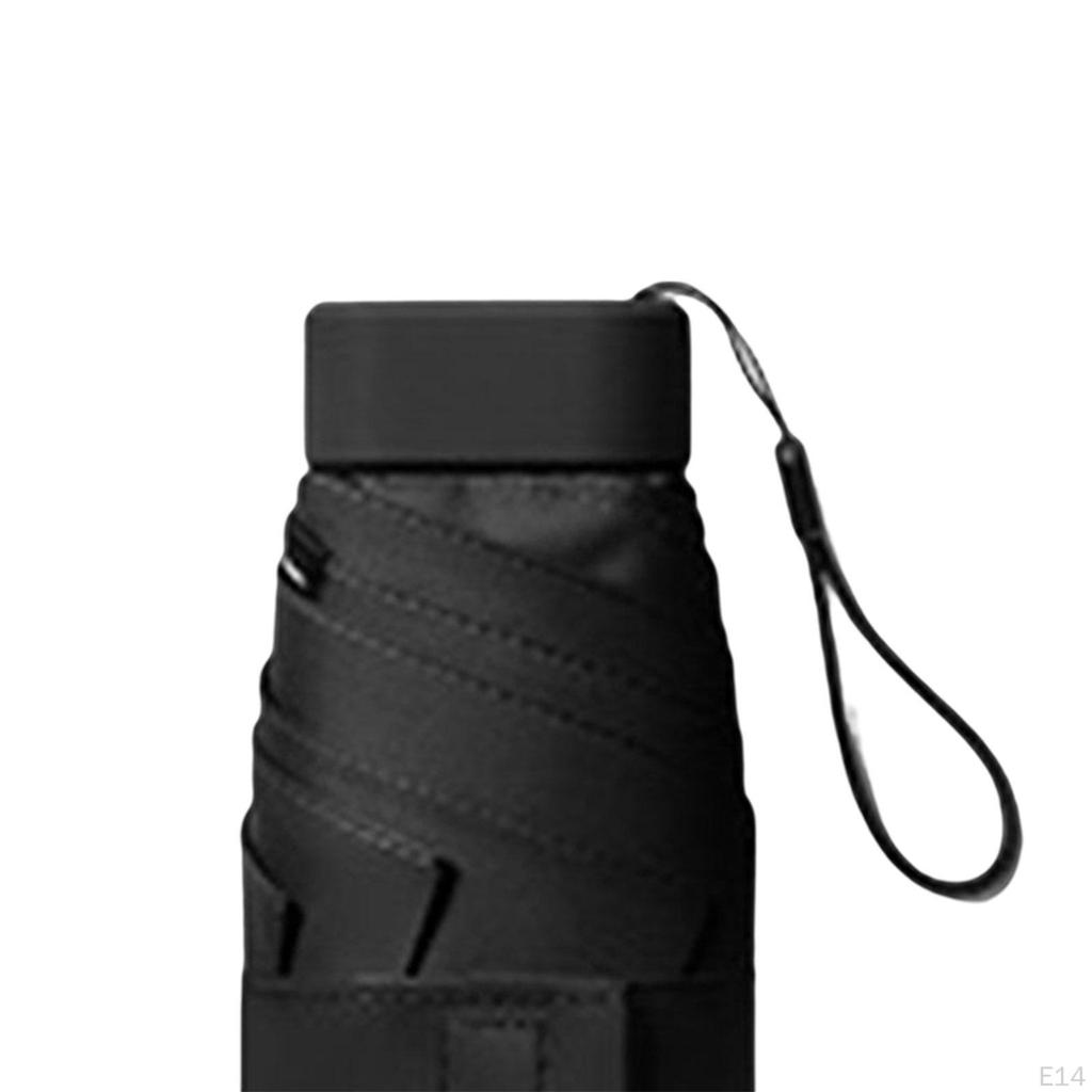 Зонт с футляром Компактный дизайн Идеально подходит для путешествий Легкий портативный зонтик от солнца на открытом воздухе и дождя