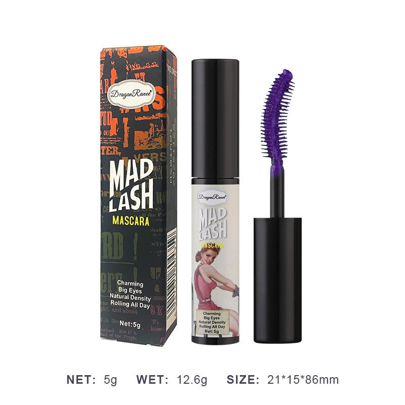 6 Color Mascara Waterproof Slim Natural Curling Volumizing Color Mascara Stage Makeup Sensation Eye Lashes Brush Beauty