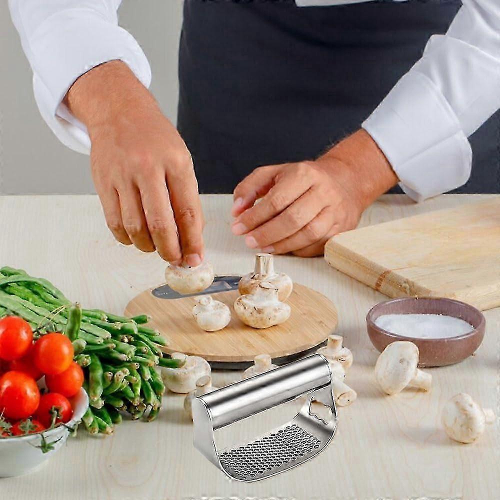 Stainless Steel Garlic Presser, 2024 New Stainless Steel Garlic Mincer for Smash