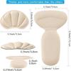 Adhesive Heel Pad Suitable for Loose Shoes, Oversized Boots, Heel Grip Inserts To Improve Shoe Fit, 4-piece Beige+4-piece Beige