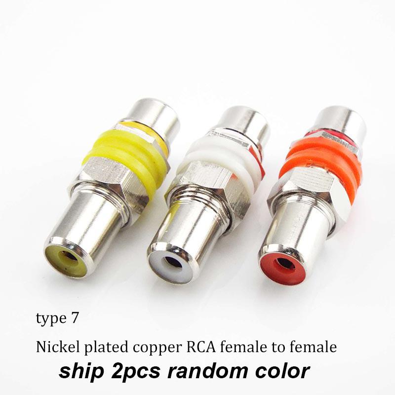 2 шт. RCA Male Female to 2rca 3rca Male Female RCA Connector Splitter Adapter AV Video Audio T Plug RCA 2 3 way right angle a1