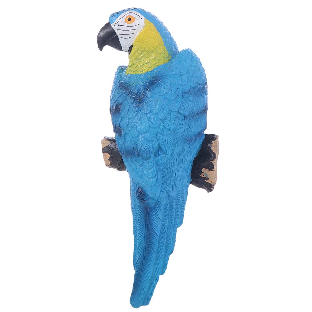 Поделки Смола Статуэтка Попугая Настенная Креативные DIY Садовые Скульптуры Искусственные Изысканные Фигурки Птиц Цветочный горшок