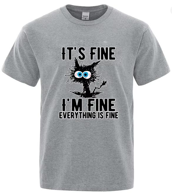 Unisexs High Quality TShirt Cotton Funny Cool Cat Printed TShirt Casual Unisexs Short Sleeve TShirt For Unisex TShirt Male Top