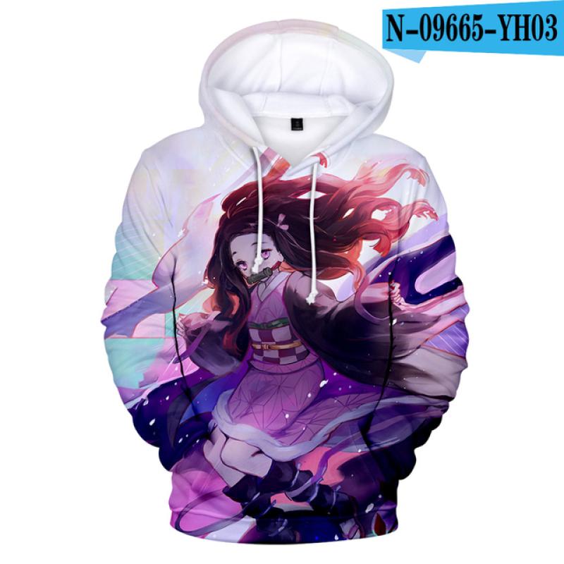 Аниме Demon Slayer Kimetsu no Yaiba толстовки с 3D принтом для мужчин и женщин толстовки в стиле Харадзюку спортивные костюмы для мальчиков и девочек одежда