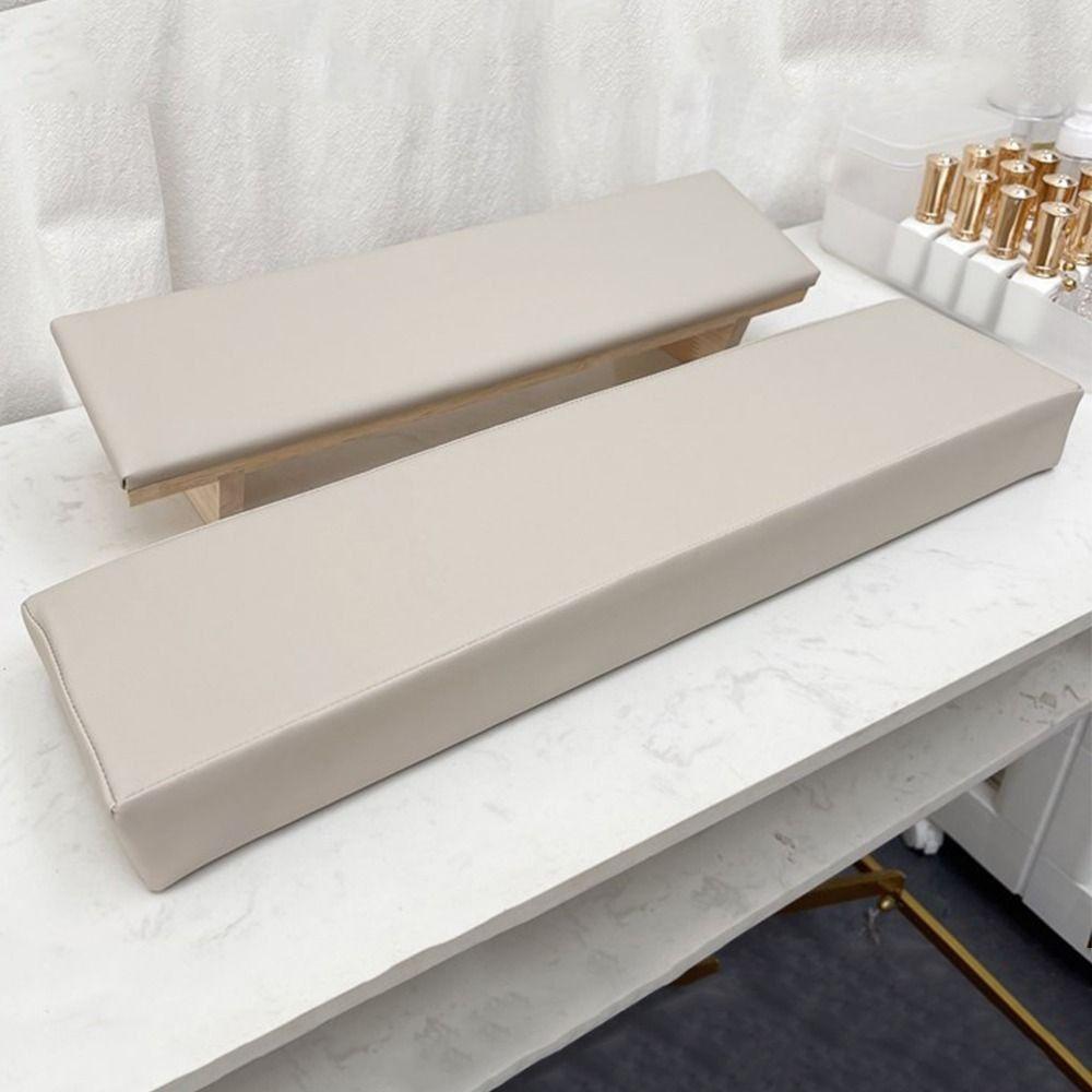 Wooden Base Beveled Hand Pillow Tilt Design Nail Art Stand Nail Arm Rest Cushion Nail Accessories