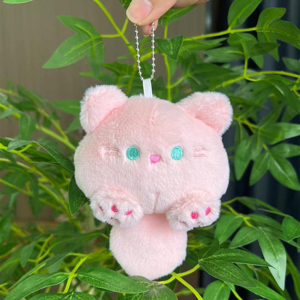 Cute Cat Super Plush Charm With Squeaky Noise Ideal For Bags And Accessories Key