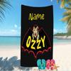 Customizable personalized beach towels rock Ozzy Osbourne themed designs.Suitable for the beach, yoga, sports;ideal as beach accessories