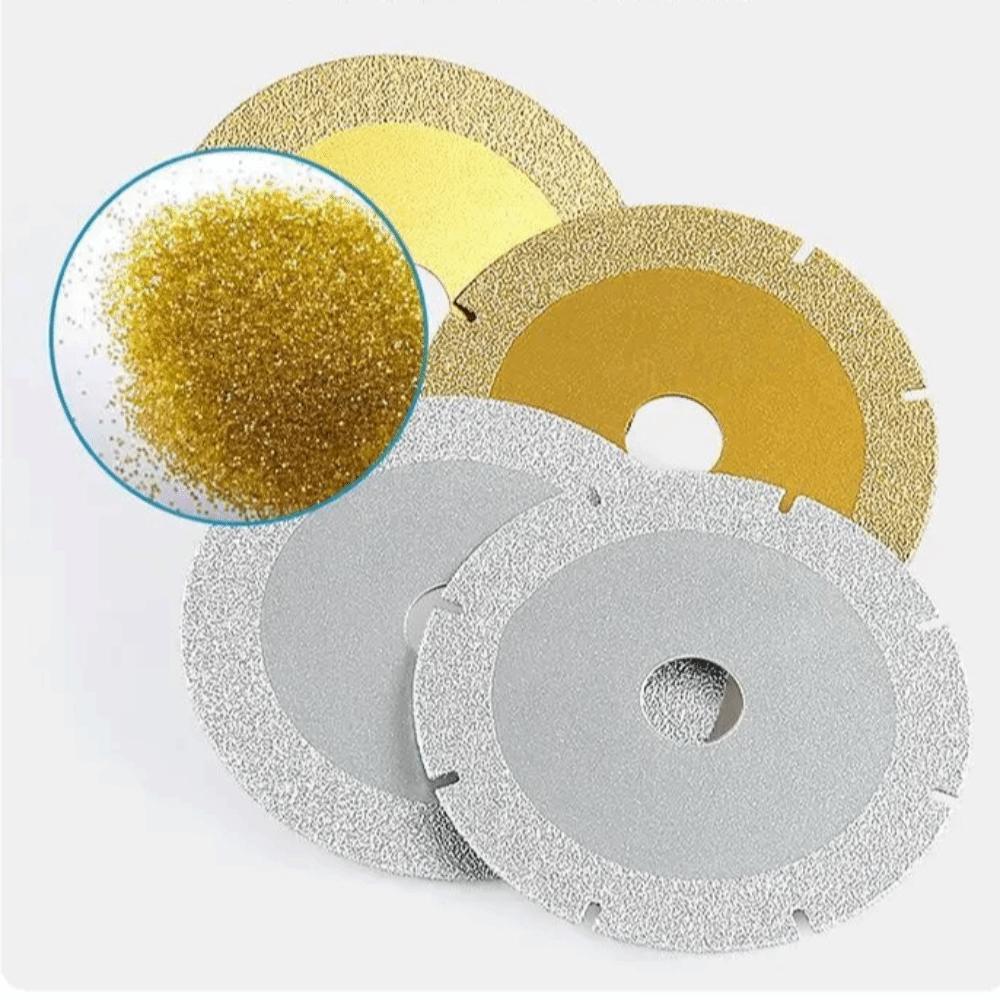 Silver/Gold Brazed Diamond Cutting Disc Diamond Sand Diamond Grinding Blade Quartz Stone Jade