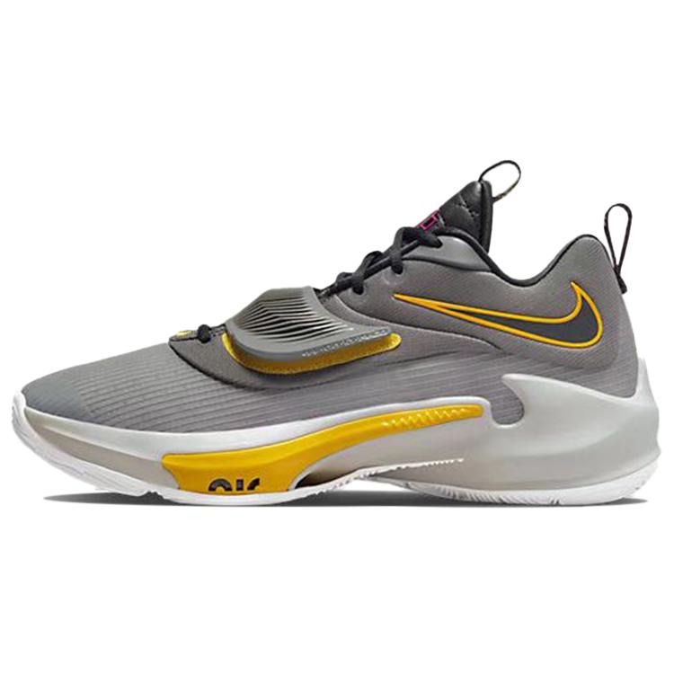 Nike Zoom Freak 3 EP 'Низкий заряд' (унисекс) Баскетбольные кроссовки Iron Grey / Black / Vivid Sulfur DA0695 006