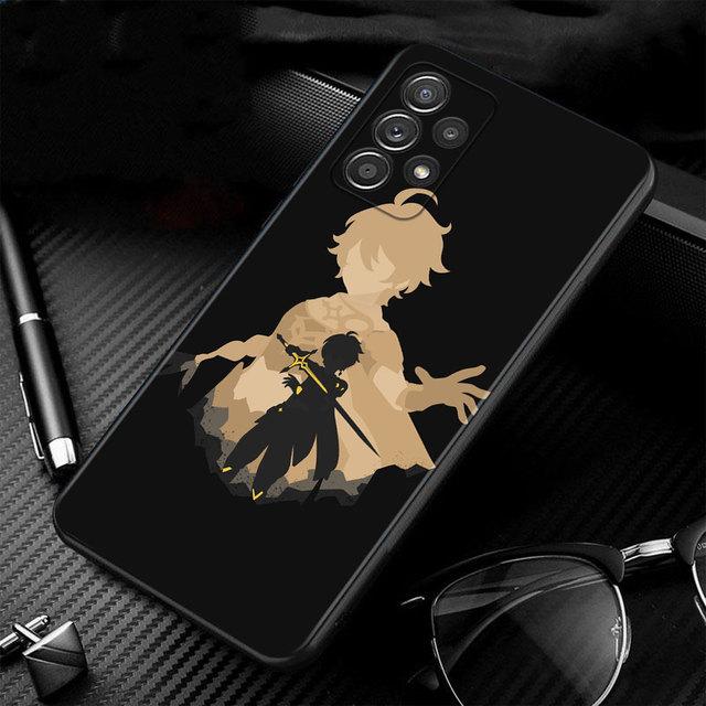 Телефон Funda Genshin Impact аниме для Samsung Galaxy A71 A52 A41 A51 A02s A12 A21s A72 A32 4g A31 A53 A23 A13 A52s 5g Capinha