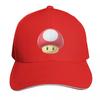 red mushroom sticker Baseball Cap Hat Unisex Golf Wear Golf Hat Unisex Golf Baseball Unisex Womens