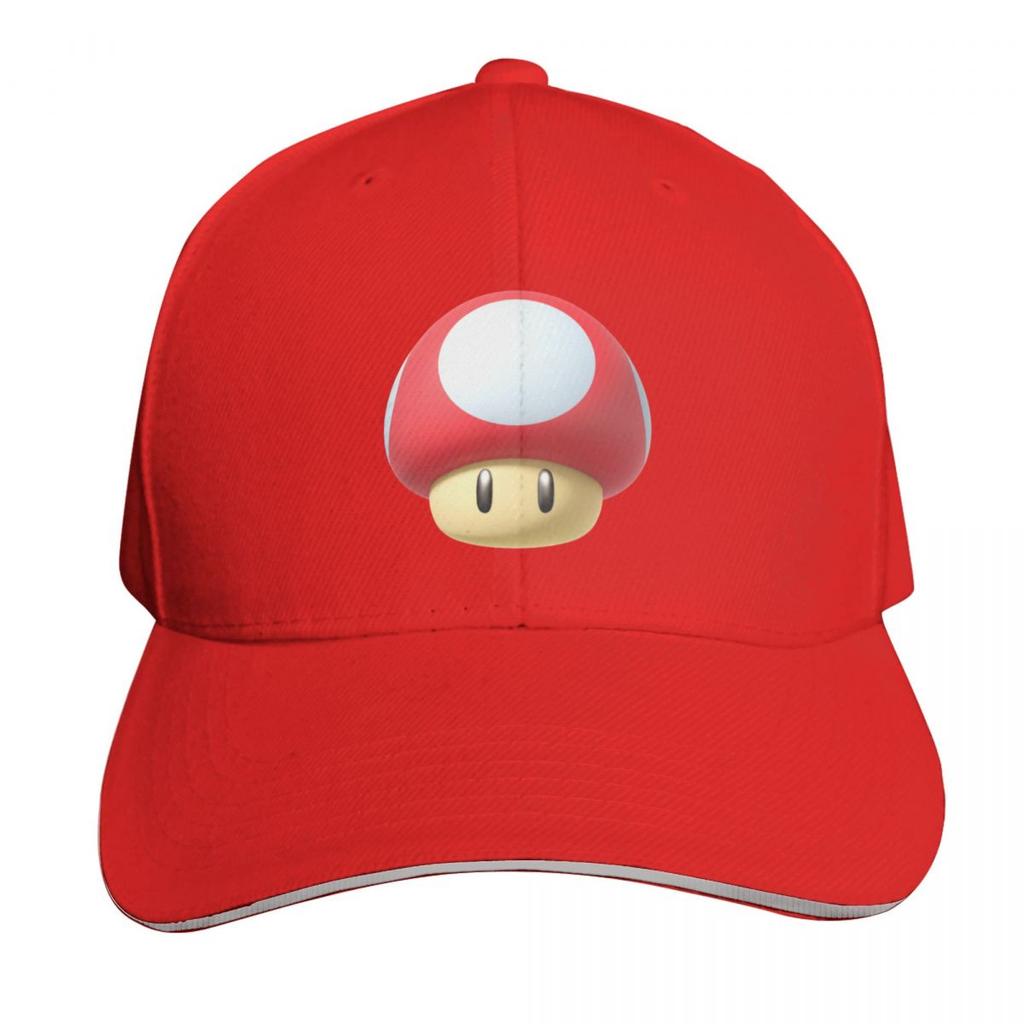red mushroom sticker Baseball Cap Hat Unisex Golf Wear Golf Hat Unisex Golf Baseball Unisex Womens