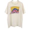 Anvil 90s Made In USA Old Armadillo Print Short Sleeve T-shirt Men's Used