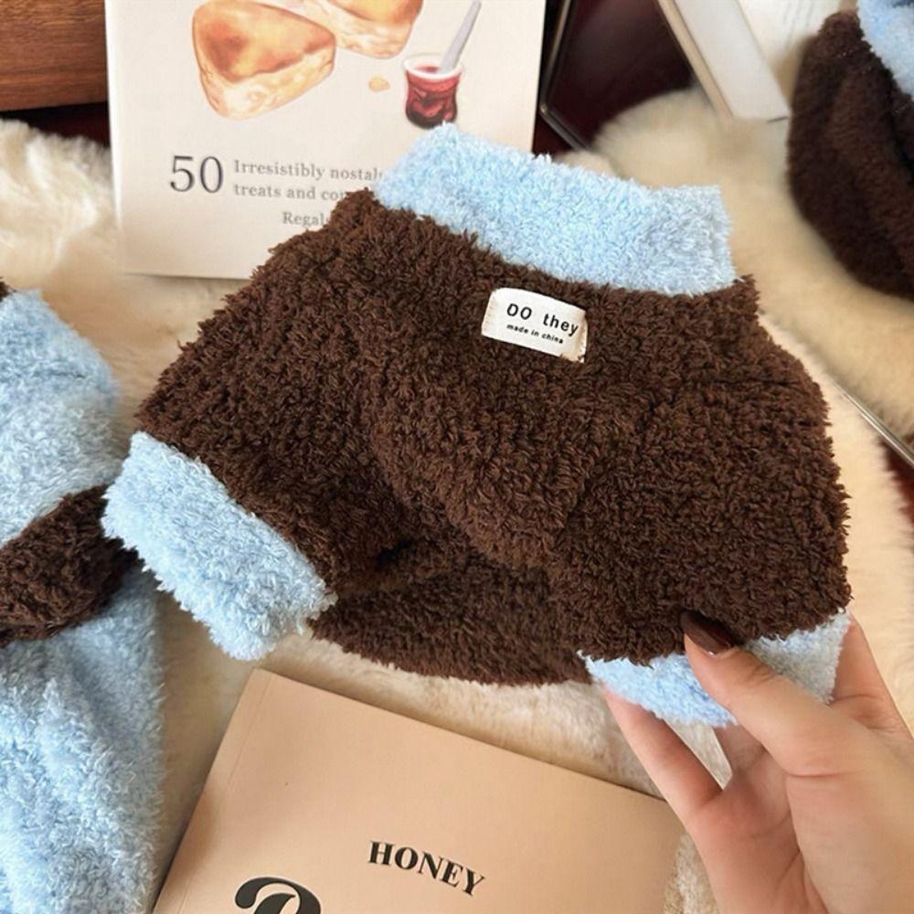 Polyester Warm Dog Hoodie Winter Warm Pet Sweater Vest Puppy Bipedal Clothes Taddy Yorkshire
