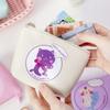 Cartoon Cute Cat Printed Coin Purse PU Multifunctional Coin Key Storage Bag Bank Credit ID Card Holder Sanitary Pad Organizer