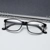 Unisex Square Bifocal Reading Glasses Men Women Vintage Far Near Sighted Eyeglasses Black Frame Clear Lens Presbyopia Eyewear