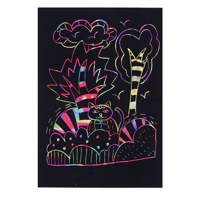 10/20/40 шт. Скретч-бумага 16K/32K Радужная Многофункциональная Скретч-картина Сделай сам Скретч-офф бумага Офисные Культурные принадлежности TMZ