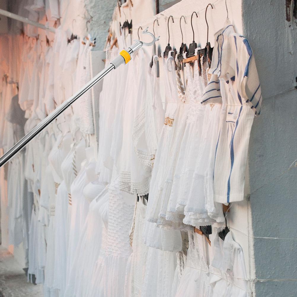 Вешалка для одежды, поддерживающая штанга, сушилка для белья, выдвижной крючок, алюминиевый крючок для полотенец для младенцев