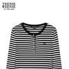 Teenie Weenie Женская футболка-henley с принтом медведя