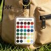 Style Coordination Accessory 2Pcs Palette Keychain Pendant, Clear Acrylic Season Color Analysis Swatches Keychain, Card, Gifts for Fashion Lovers