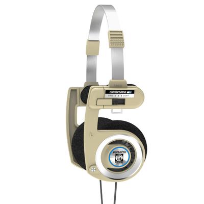 Проводные наушники Koss Porta Pro Limited Edition Rhythm Beige с сенсорным управлением громкостью, жесткий кейс, накладные, с микрофоном на проводе, управление, пульт, чехол,
