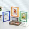 Colorful Photo Frame Box Translucent Photo Display Stand New Acrylic Photo Frame  Tabletop Decor