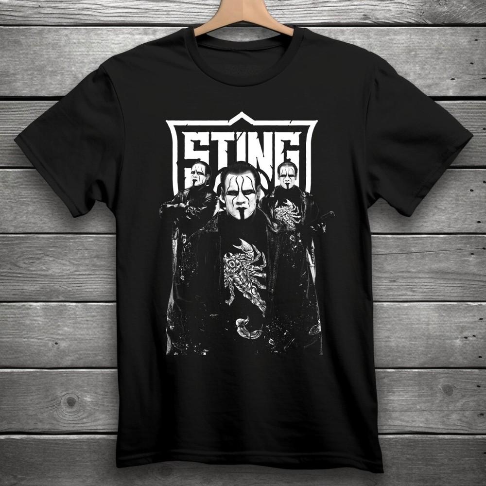 Черная футболка для рестлинга Sting S-5XL Унисекс