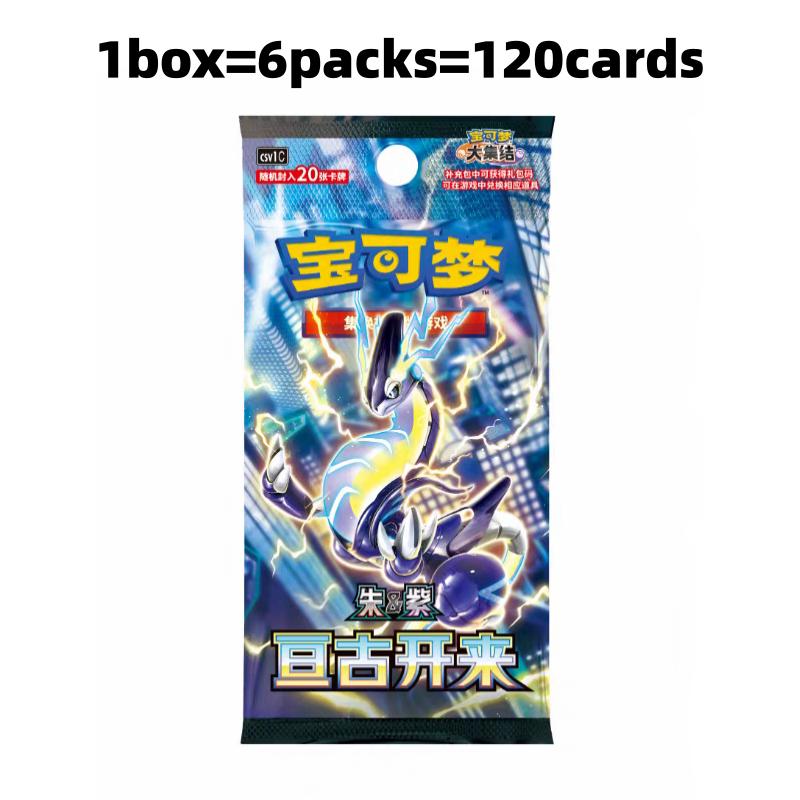 Оригинальная коллекционная карточная игра PTCG Scarlet&Violet Eternal Beginnings Упрощенный китайский Бустерный набор Сюрприз Карты Игрушки