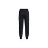 Under Armour Solid Color Elastic Waist Casual Jogging Pants Women Bottoms Black 1378651-001