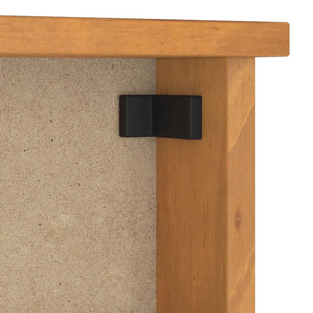 Wieszak Ścienny Na Ubrania Sandnes 45X12X35Cm Drewno Lite Sosna