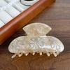 Korean Style Rhinestone-inlay Hair Claw Iridescent Acrylic Hair Claw Women Shark Clip  Travel