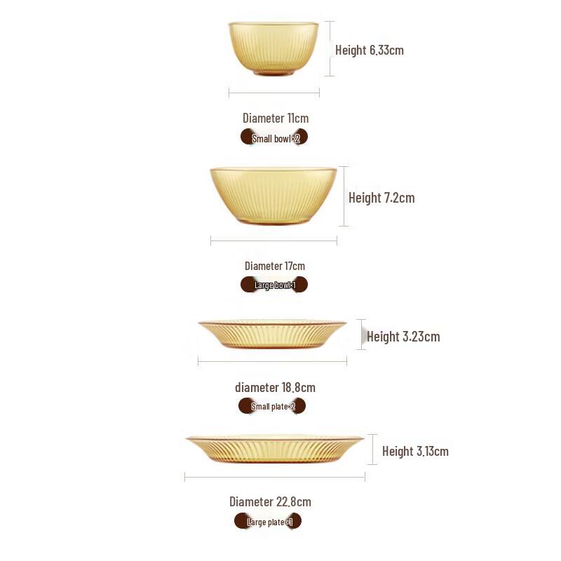 VISIONS Corning Crystal Life 7-Piece Dinnerware Set