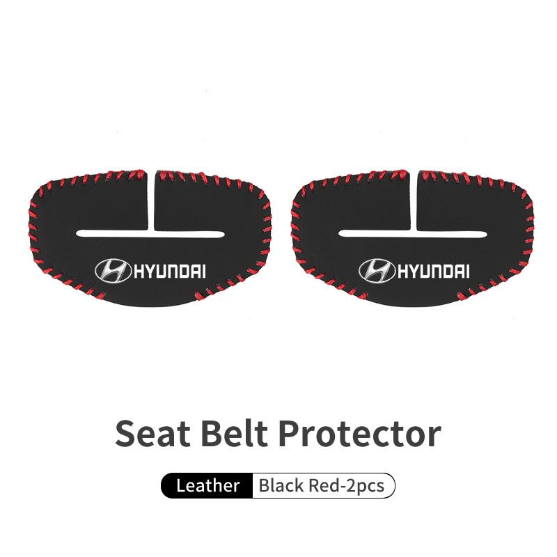 Car Seat Belt Buckle Leather Anti-Scratch Protector Cover For Hyundai Azera GDI i10 i20 i30 i40 ix20 ix35 Sonata Santafe PP17
