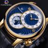 Style Men's Fashion Casual Skeletonized Mechanical Movement Automatic Mechanical Watch