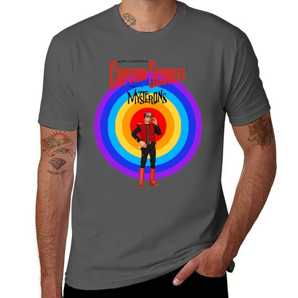 Captain Scarlet And The Mysterons Officially Licensed Fan Art Tshirt Cotton Tshirt Plain For Unisex Package Tshirt