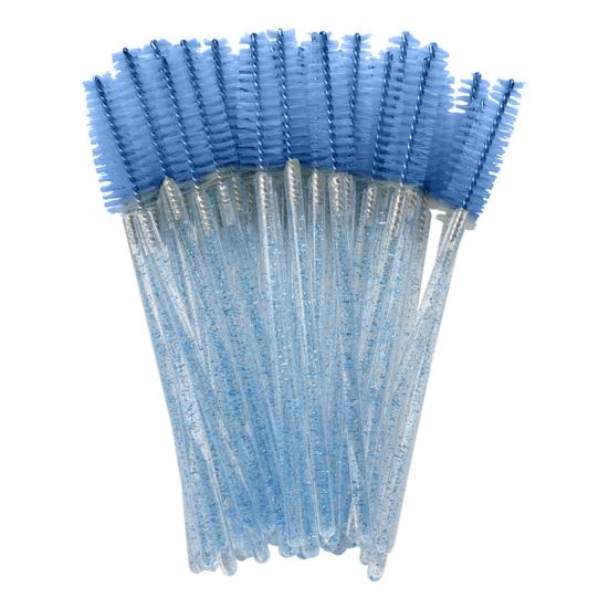 100 шт./флакон Одноразовые палочки для туши Щеточка для ресниц Искусственный кристалл Спули для бровей Щеточка Портативный аппликатор для макияжа ресниц Инструменты