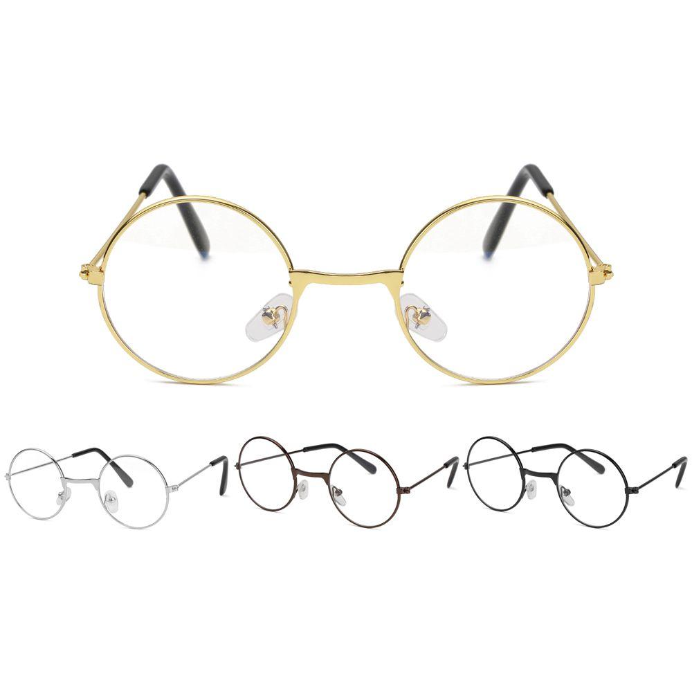 Flat Light Decorative Glasses Retro Children's Flat Mirror Small Round Glasses Clothing Accesories