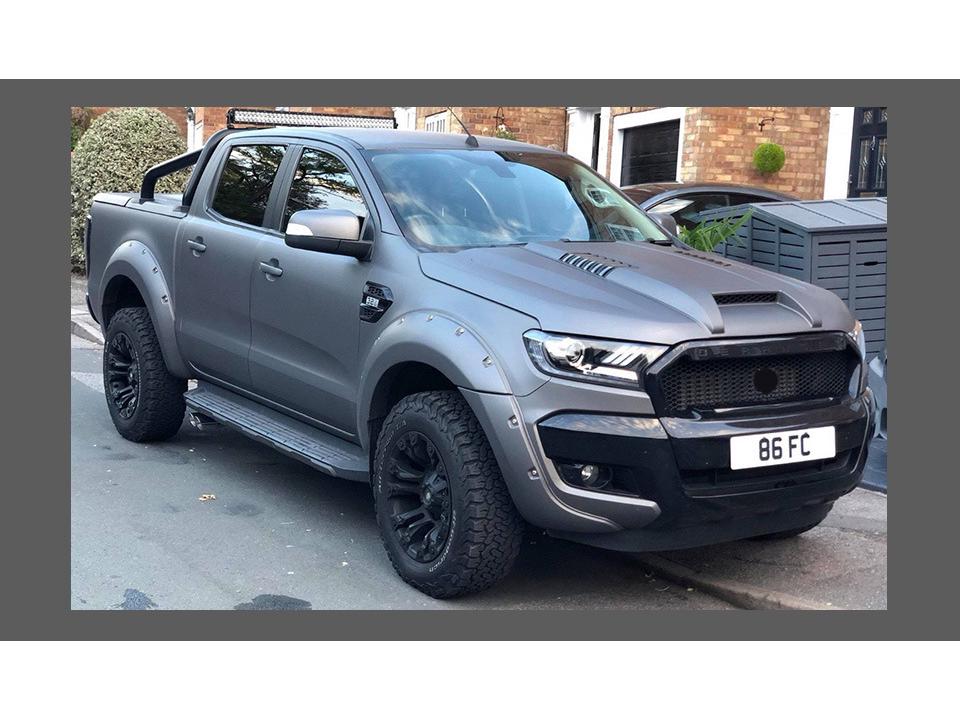 Ford RANGER T7 T8 Everest Headlight Assembly: Mustang Style LED DRL Turn Signal Xenon Light.