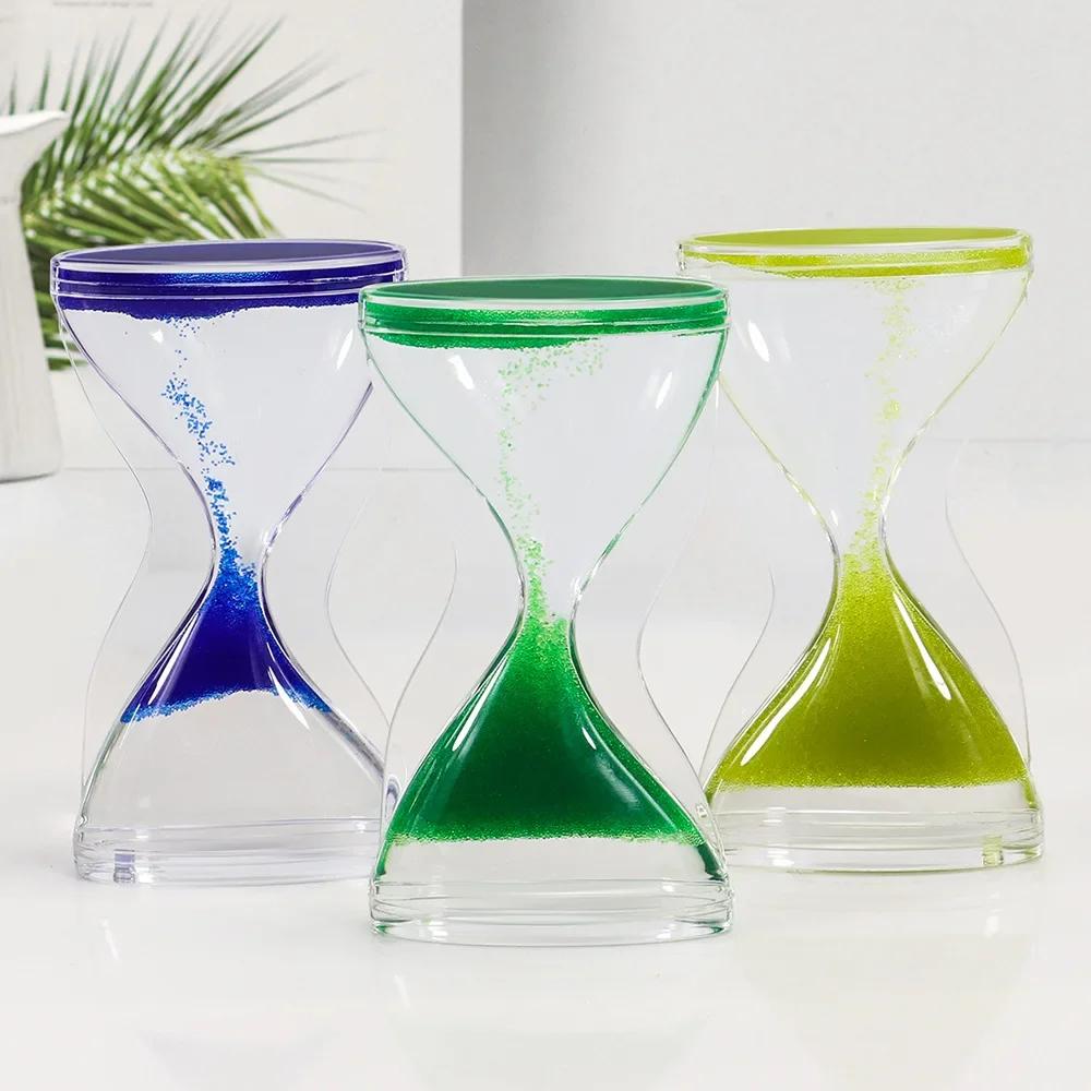 Творческие настольные песочные часы с таймером, сенсорная игрушка для детей и взрослых, для снятия стресса, офисного декора, ремесленных украшений, новинка