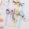PUTCENDI Kids Watch Lightweight Quartz Watch Unisex Pink Simple Glow Stylish Cute Wristwatch School Entrance Birthday Gift