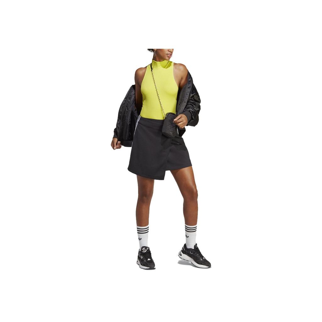 adidas Оригиналы Home Of Classics Series, свободная мини-юбка трапециевидной формы с вышитым логотипом, женские плавки черного цвета IC5475