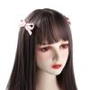 Balletcore Girl Hair Clip Bowknot Female Hair Accessories Bangs Clip Bow Hairpin  For Girl