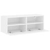 TV Wall Cabinet White 80x30x30 cm Particleboard