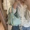IELGY Macaron Lychee Pattern Bucket Bag Casual All-Match Hand-Carrying Vegetable Basket Shoulder Messen