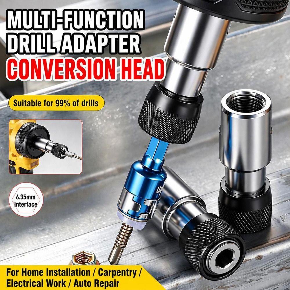 Quick Release Drill Chuck Adapter Self Locking Threaded Chuck Adapter Electric Drill Accessories