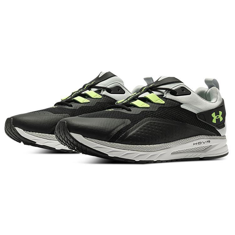 Under Armour HOVR Flux Movement Черные желтые мужские кроссовки Halo-Grey 3025354-002