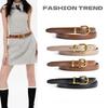 Ремень из натуральной кожи для женщин, Ретро женский ремень, Простой и универсальный модный ремень для джинсов и брюк