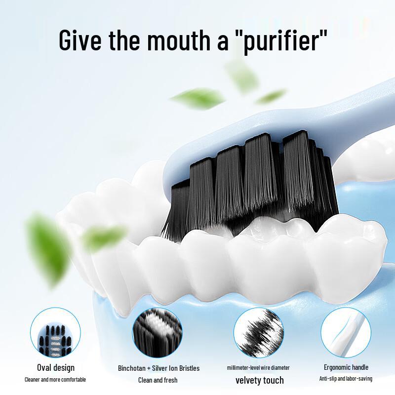 Oshou Morning Fresh Soft Bristle Toothbrush 3-Pack