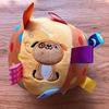 Мягкая игрушка Chiyami Baby Ball, игрушка-медведь, просыпающийся мини-мяч с колокольчиком, детский мяч для ловли (Собака)